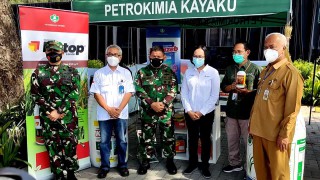 IRDAM V/BRAWIJAYA HADIR DALAM SEREMONI HASIL PROGRAM DEMPLOT DAMBAAN PT. PETROKIMIA GRESIK.
