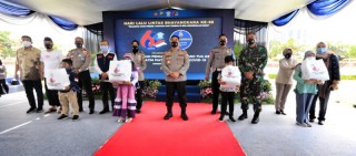 Ditlantas Polda Jatim Punya Program Satu Polantas Satu Anak Yatim Piatu