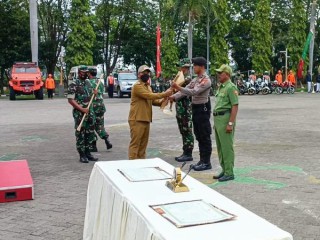 Bupati Gresik Pimpin Upacara Pembukaan TMMD Ke-115 Tahun 2022.