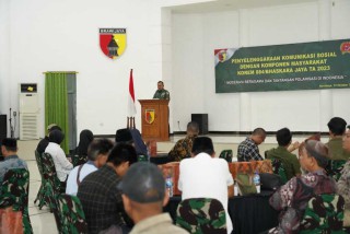 Korem 084/Bhaskara Jaya Menggelar Komunikasi Sosial dengan Komponen Masyarakat di Wilayahnya