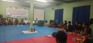 Cipta Kondisi Jelang Pemilu, Koramil 0830/05 Tandes Adakan Silaturahmi Bersama Perguruan Pencak Silat Diwilayah