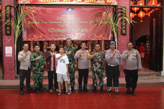 Yakinkan Perayaan Imlek Berjalan Lancar, Dandim Kunjungi Tempat Ibadah di Wilayah