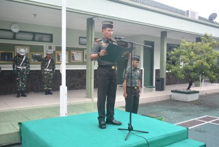 Upacara 17 an, Dandim Surabaya Timur Bacakan Amanat Pangdam V/Brawijaya