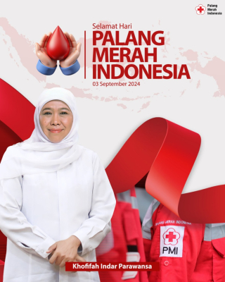 Khofifah Ajak Masyarakat Tumbuhkan Solidaritas Kemanusiaan di HUT PMI ke-79
