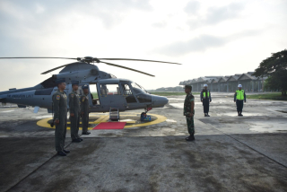 Heli Panther Wing Udara 2 Dukung Peninjauan Asops Panglima TNI di Latgabma Keris Woomera 2024