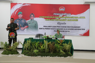 Kunjungan Kerja Danrem 084/Bhaskara Jaya ke Kodim 0827/Sumenep, Ini Pesannya