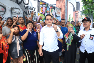 Pastikan Pilkada Damai, Pj Gubernur Adhy Tinjau TPS 9 di Balai PMKS