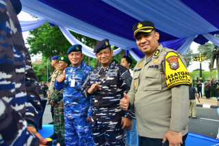 Dirlog Puspenerbal Hadiri Navy Parade Peringati HUT Armada Rl 2024