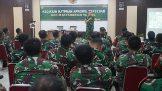 Kodim 0817/Gresik Gelar Kegiatan Katpuan Apkowil Tersebar Bersama Tim Pusterad