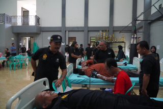 Ratusan Pesilat PSHT Cabang Ponorogo Ikuti Donor Darah Jelang BRB 2024