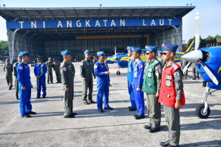 Komandan Puspenerbal Lepas Peserta dan Crew Subsatgas Udara MNEK 2025