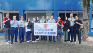 SILATURAHMI PENGURUS SAVATE KOTA SURABAYA KE KOMANDAN LANUD MULJONO - SURABAYA