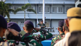Dankodaeral IX Cek Kesiapan Prajurit Jelang Open Turnamen Selam dan Fun Run HUT ke-81 TNI