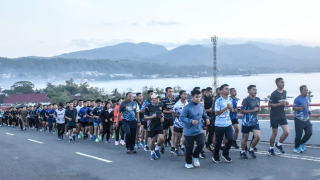 TNI AL Kodaeral IX Cek Rute 6,5 Km Jelang Fun Run HUT ke-81 TNI