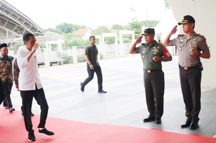 Dandim 0817/Gresik Pimpin Pengamanan VVIP Kunker Presiden RI Joko Widodo