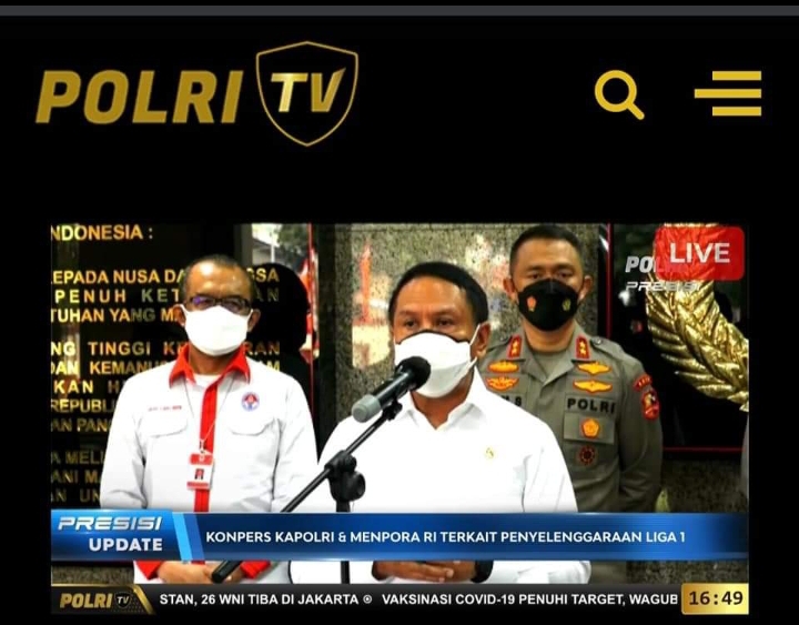Kapolri Resmi Izinkan Liga 1 dan 2 Bergulir