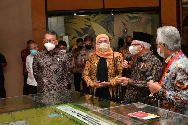Gubernur Khofifah Dampingi Wapres RI Ma’ruf Amin Meresmikan Proyek Strategis Nasional (PSN) Gas Jambaran-Tiung Biru (JTB) milik PT Pertamina EP Cepu