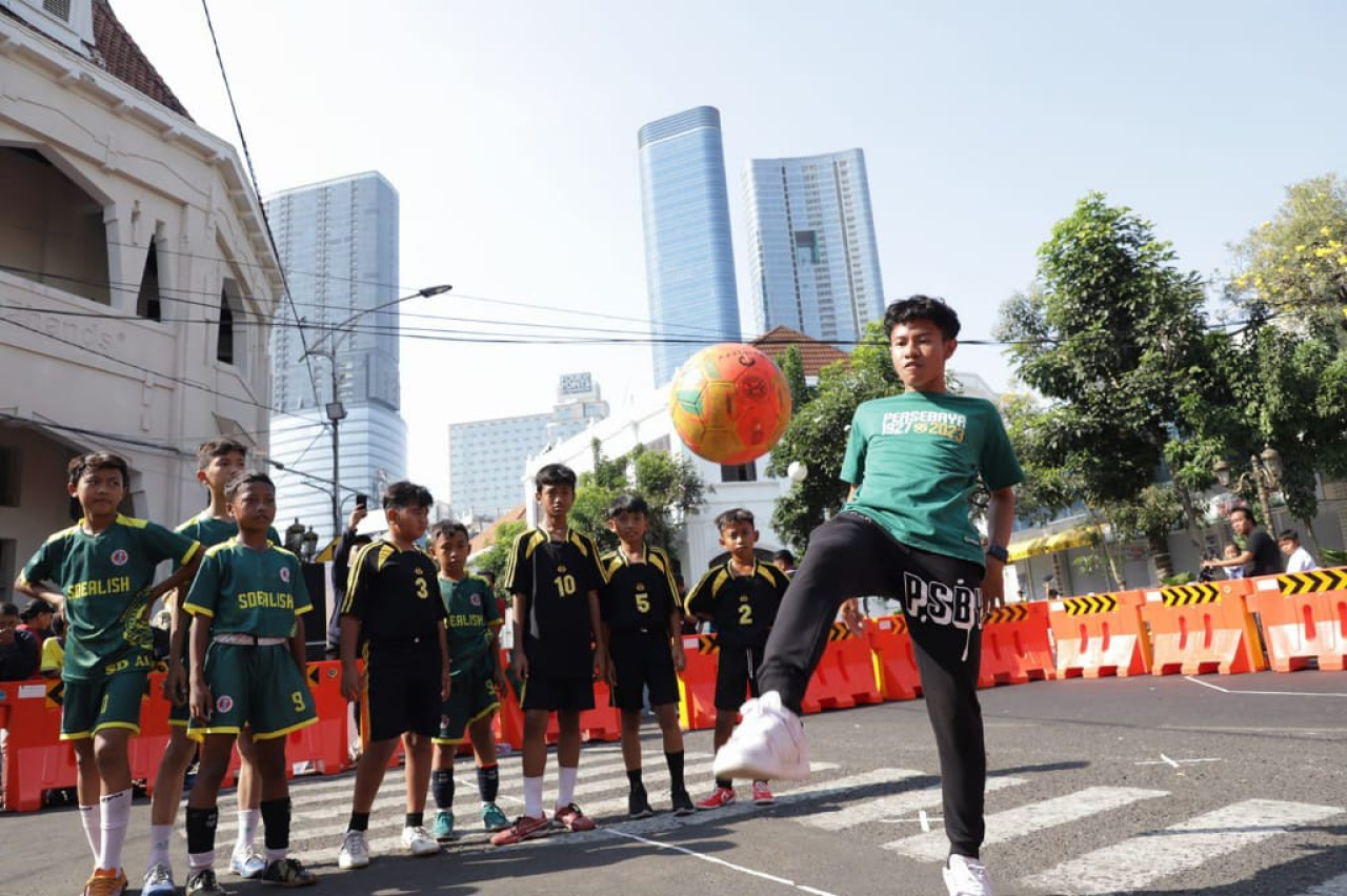 Pemkot Surabaya Gelar Street Soccer di CFD Tunjungan dan Darmo Jelang Piala Dunia U-17