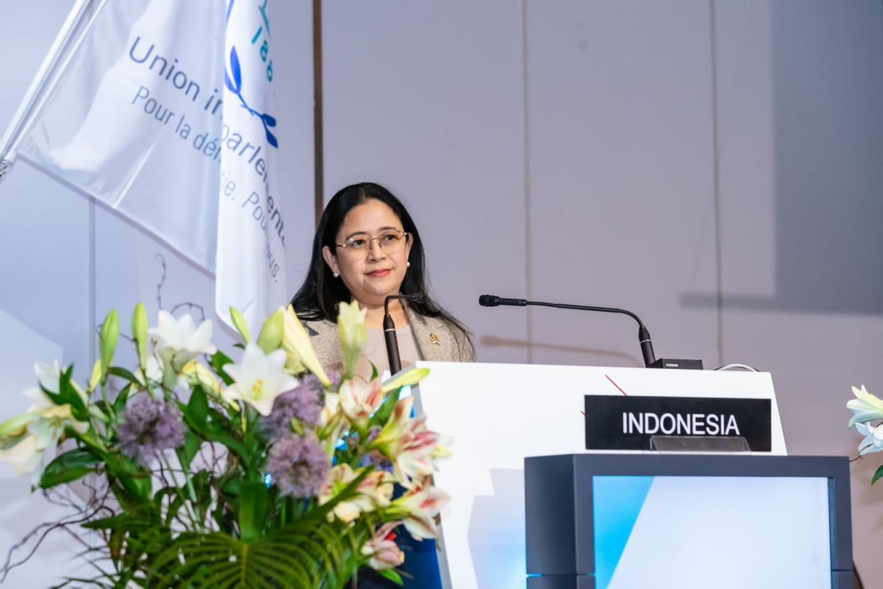Cantiknya Puan Maharani di Sidang IPU, Kecam Kekerasan di Gaza