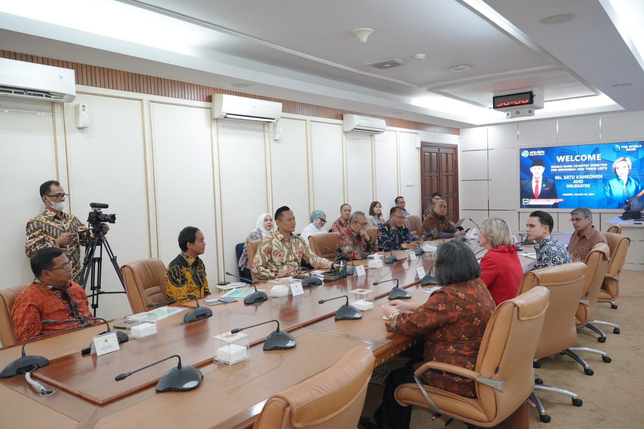 Pertemuan dengan World Bank, Kementerian ATR/BPN Upayakan Percepatan Implementasi Reforma Agraria