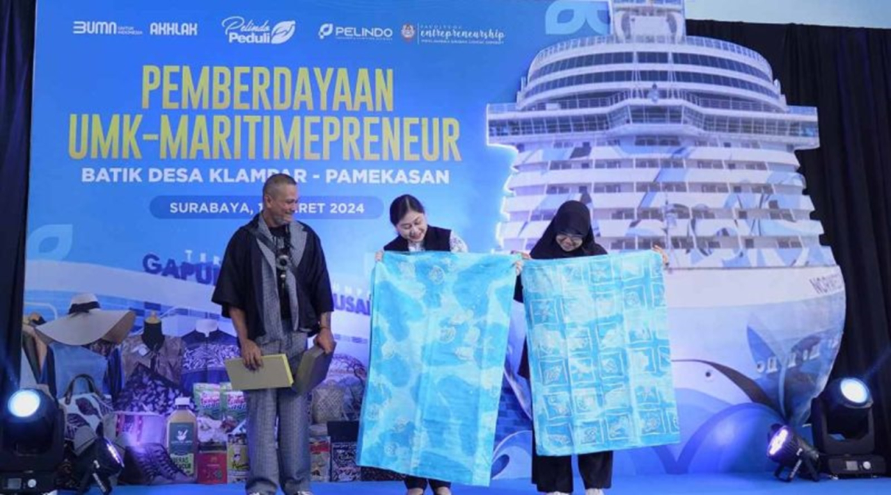 UKWMS, Embran Nawawi, PT Pelindo Bekerja sama untuk menghidupkan Perajin Batik Klampar Pamekasan