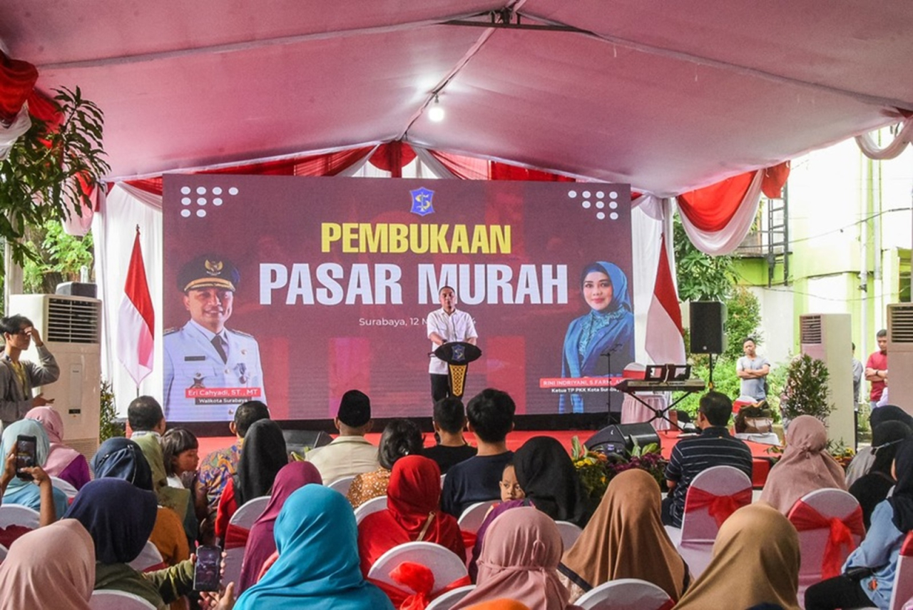 Pemkot Surabaya Gelar Pasar Murah di 244 titik untuk Stabilkan Harga dan Jaga stok Bahan Pokok