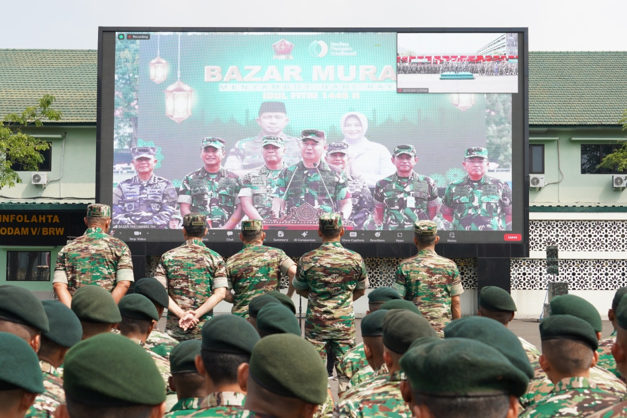 Korem 084/BJ dan Kodim Jajaran Gelar Bazar Ramadhan 1445 H / 2024 M.