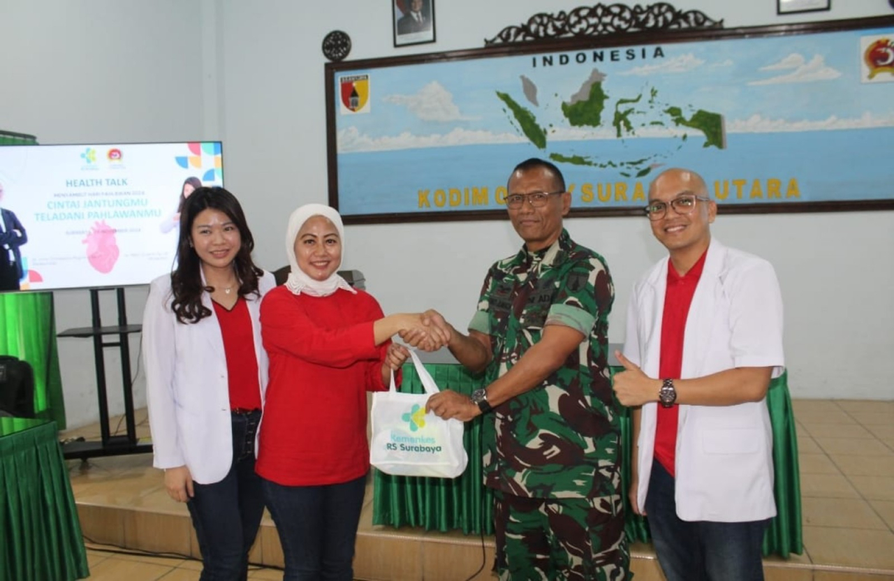 Kodim 0830/Surabaya Utara Adakan Penyuluhan Kesehatan Jantung dalam Rangka Hari Pahlawan