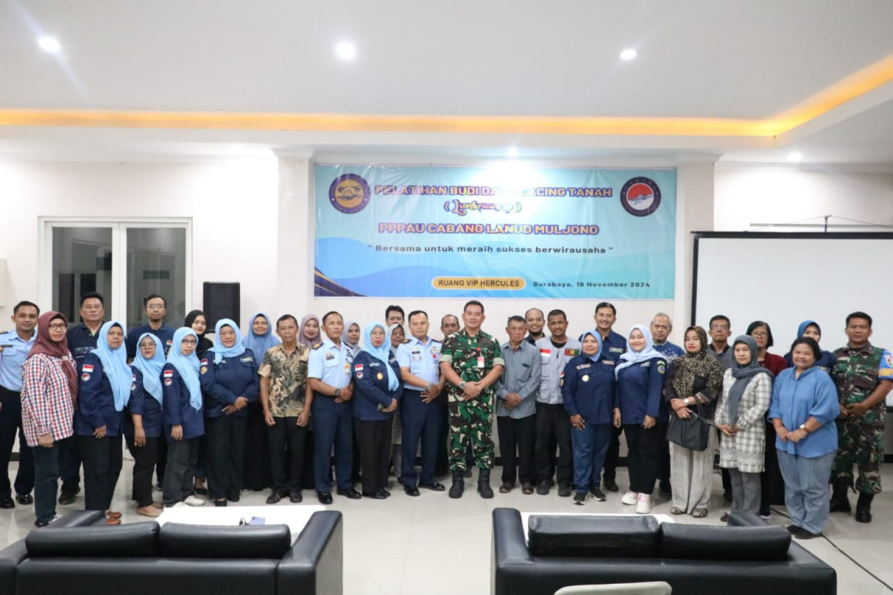 Pelatihan Budidaya Cacing Tanah PPPAU Jatim: Mewujudkan Wirausaha Mandiri untuk Putra-Putri TNI AU