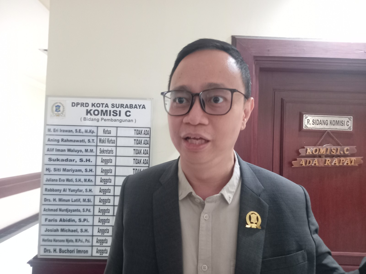Josiah Michael, anggota Komisi C DPRD Surabaya