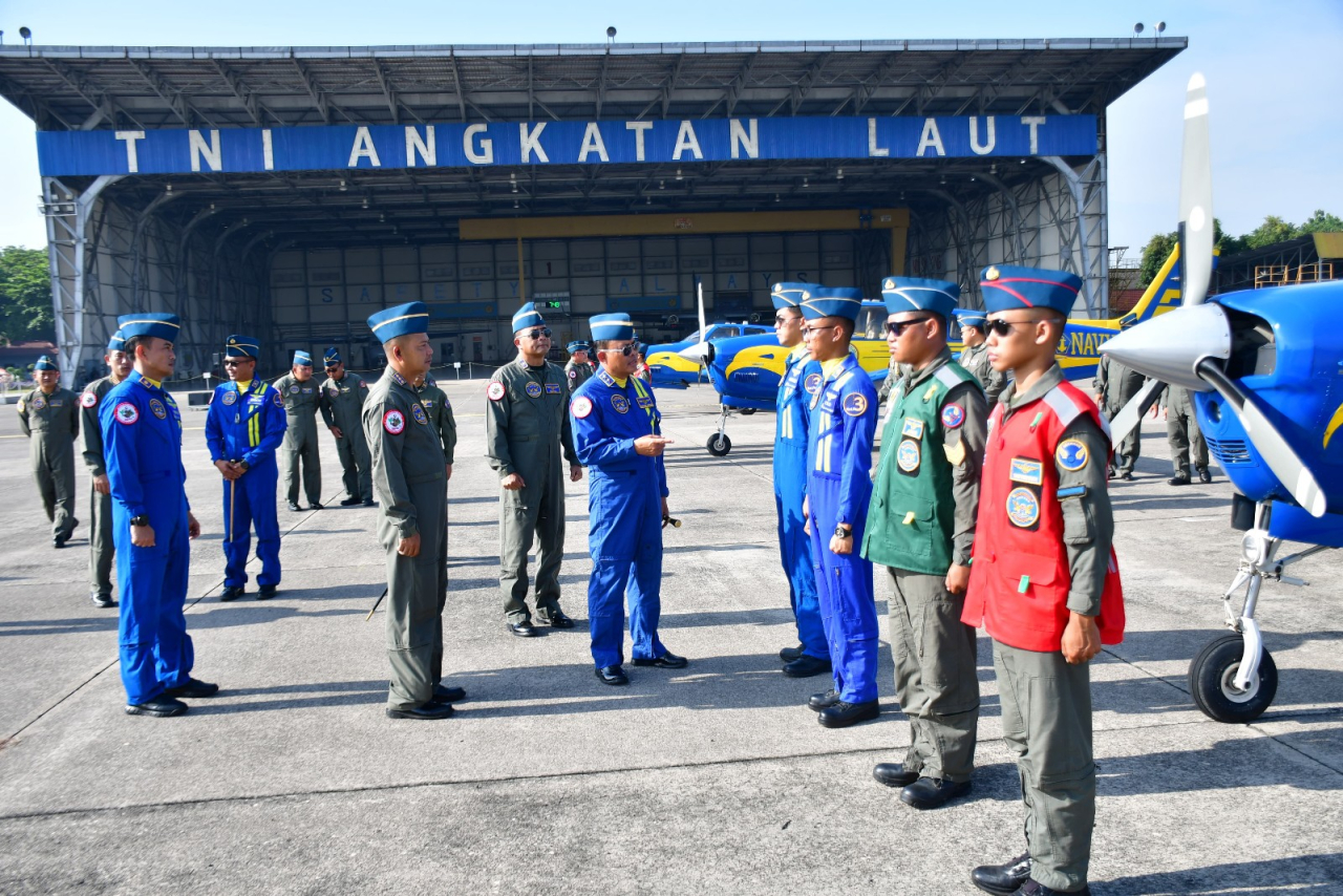 Komandan Puspenerbal Lepas Peserta dan Crew Subsatgas Udara MNEK 2025
