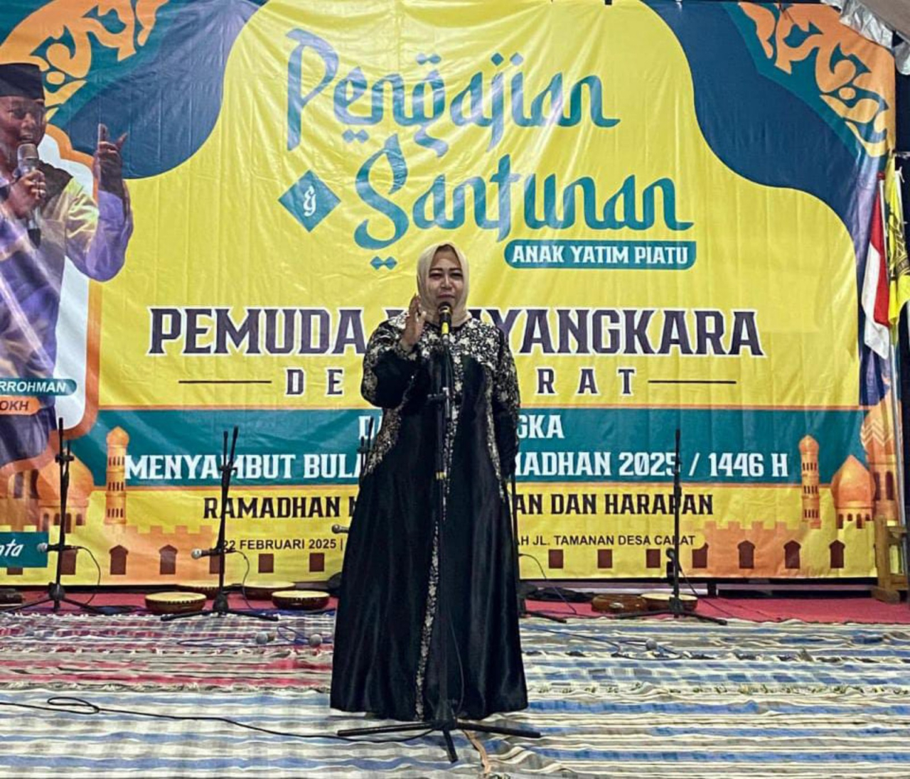 Sambut Bulan Suci Ramadhan, Kartar Pemuda Bhayangkara Carat Gelar Pengajian dan Santunan