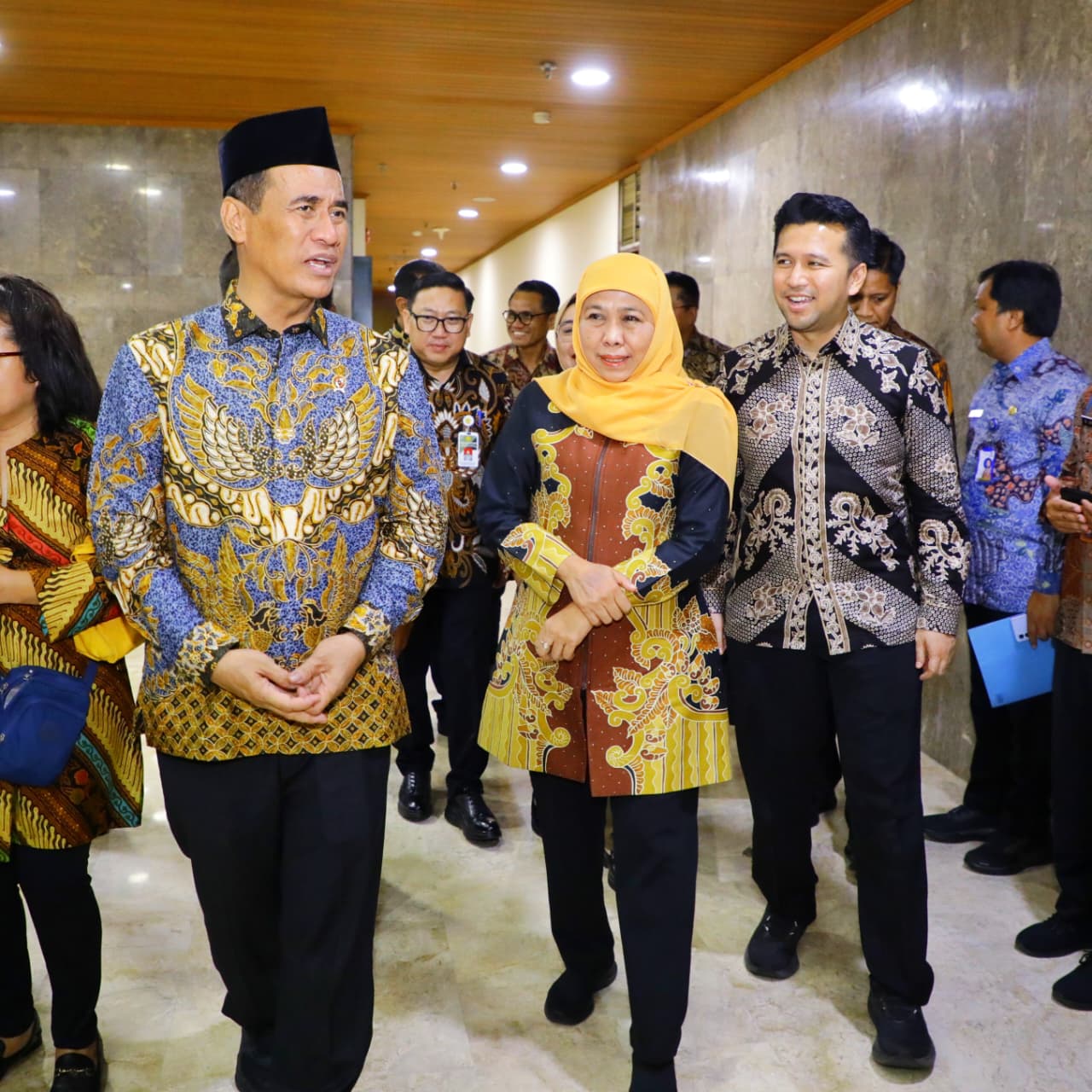 Gubernur Khofifah bersama Wagub Emil Temui Mentan Amran, Jatim Siap Kawal Program Nasional Swasembada Susu & Gula