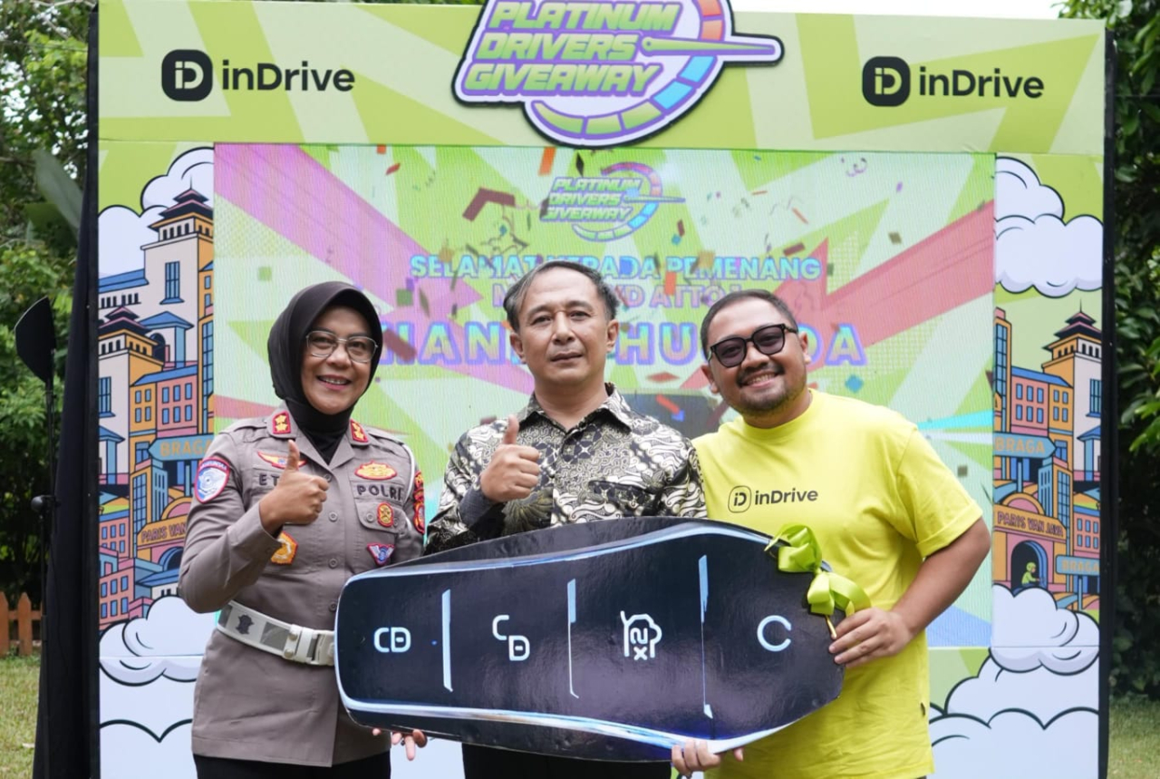 inDrive Tutup Platinum Drivers Giveaway Bandung, Apresiasi Pengemudi BerprestasI