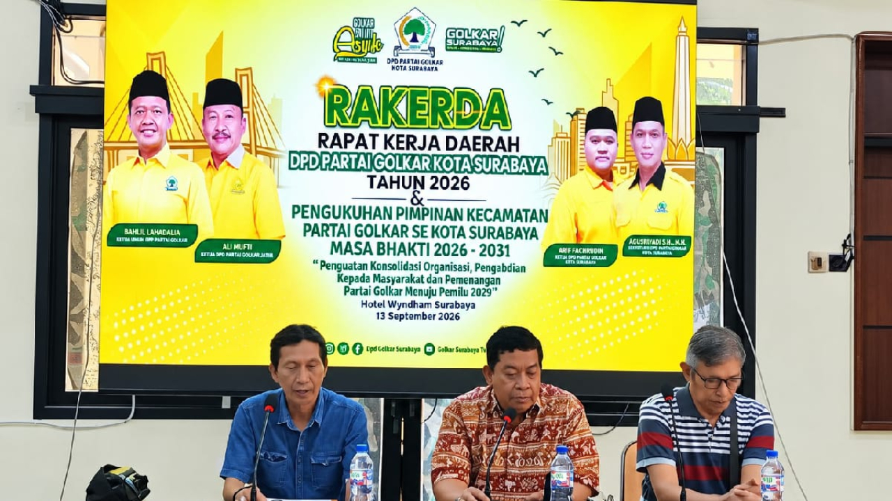 Rakerda Partai Golkar Surabaya dan pengukuhan PK masa bakti 2026-2031
